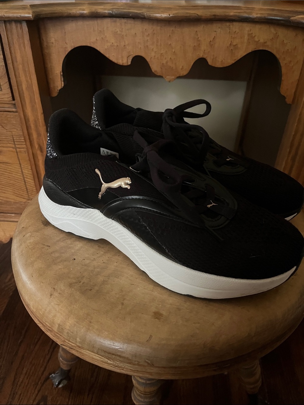 Puma SoftRide Athletic Shoes Black Size 10